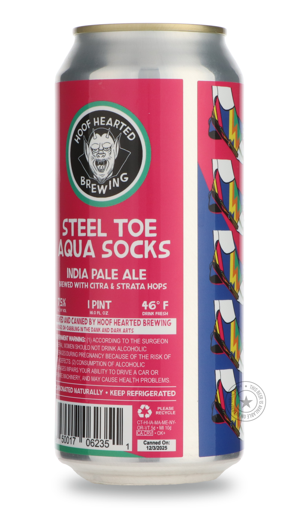 Hoof Hearted- Steel Toe Aqua Socks-IPA- Only @ Beer Republic - The best online beer store for American & Canadian craft beer - Buy beer online from the USA and Canada - Bier online kopen - Amerikaans bier kopen - Craft beer store - Craft beer kopen - Amerikanisch bier kaufen - Bier online kaufen - Acheter biere online - IPA - Stout - Porter - New England IPA - Hazy IPA - Imperial Stout - Barrel Aged - Barrel Aged Imperial Stout - Brown - Dark beer - Blond - Blonde - Pilsner - Lager - Wheat - Weizen - Amber 