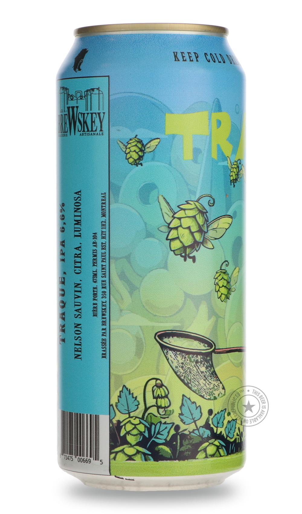 Brewskey- TRAQUE-IPA- Only @ Beer Republic - The best online beer store for American & Canadian craft beer - Buy beer online from the USA and Canada - Bier online kopen - Amerikaans bier kopen - Craft beer store - Craft beer kopen - Amerikanisch bier kaufen - Bier online kaufen - Acheter biere online - IPA - Stout - Porter - New England IPA - Hazy IPA - Imperial Stout - Barrel Aged - Barrel Aged Imperial Stout - Brown - Dark beer - Blond - Blonde - Pilsner - Lager - Wheat - Weizen - Amber - Barley Wine - Qu