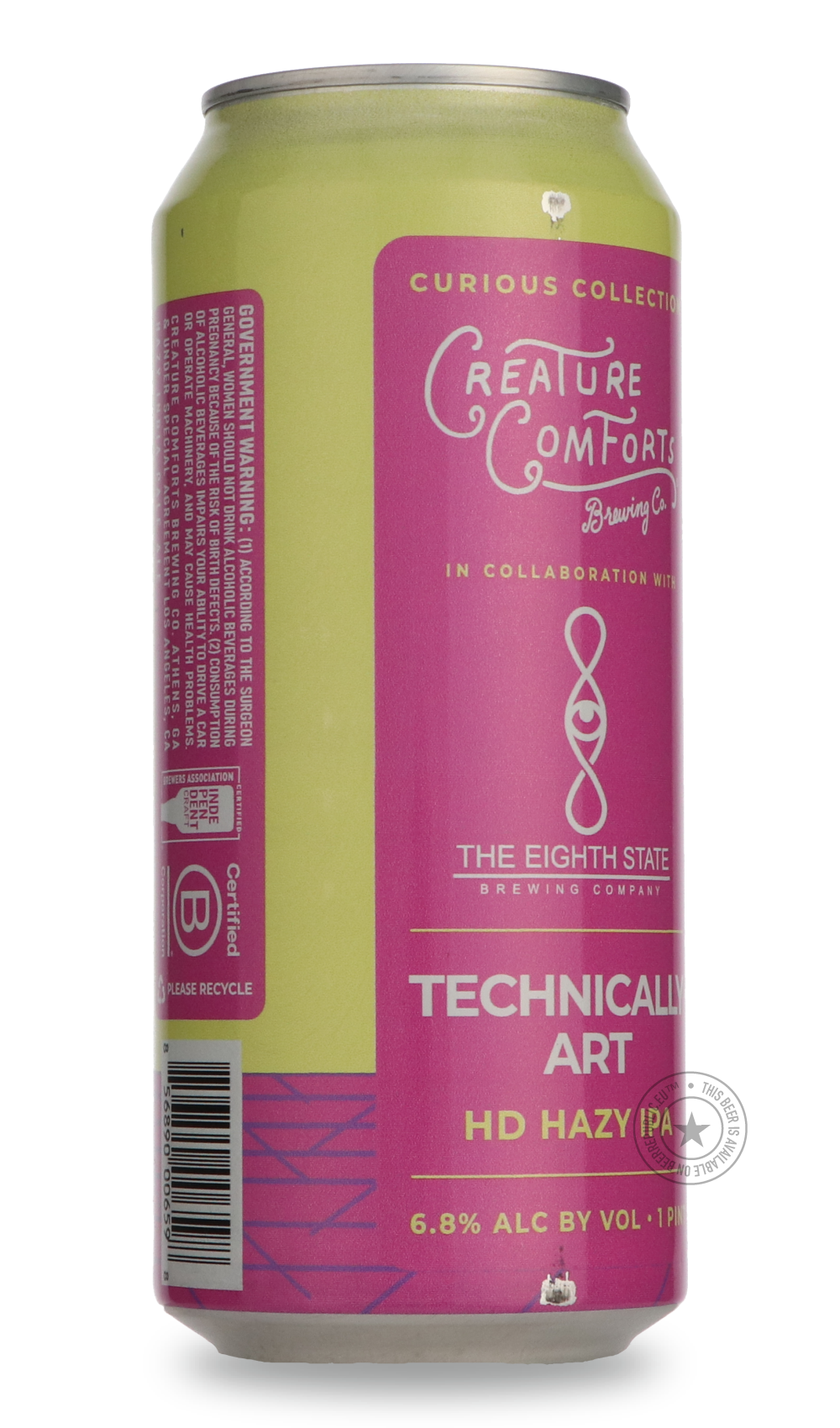 -Creature Comforts- Technically Art / Eighth State-IPA- Only @ Beer Republic - The best online beer store for American & Canadian craft beer - Buy beer online from the USA and Canada - Bier online kopen - Amerikaans bier kopen - Craft beer store - Craft beer kopen - Amerikanisch bier kaufen - Bier online kaufen - Acheter biere online - IPA - Stout - Porter - New England IPA - Hazy IPA - Imperial Stout - Barrel Aged - Barrel Aged Imperial Stout - Brown - Dark beer - Blond - Blonde - Pilsner - Lager - Wheat -