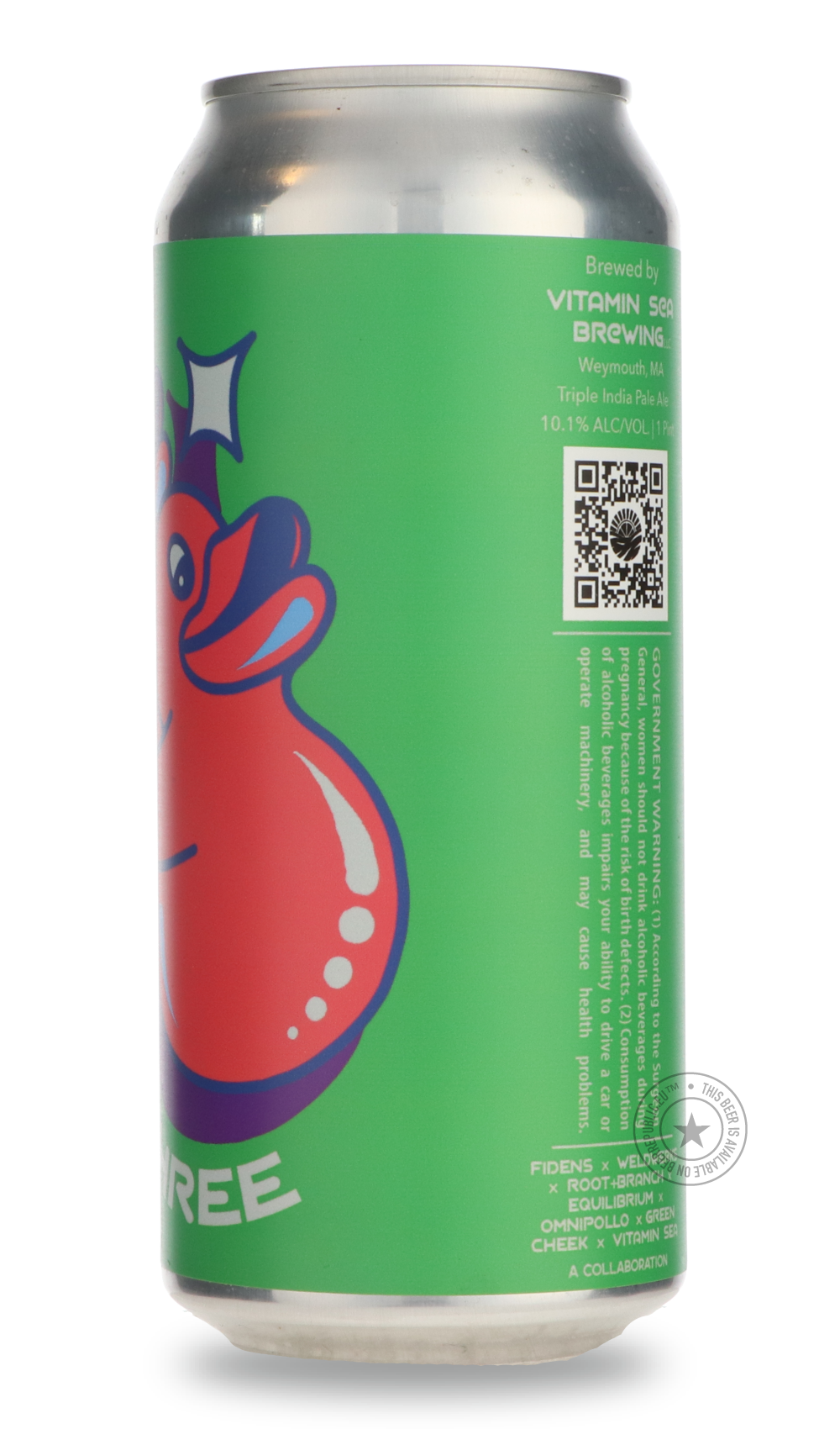 Vitamin Sea- Three Times Three / Omnipollo, Root + Branch, Fidens, Green Cheek, Equilibrium, WeldWerks-IPA- Only @ Beer Republic - The best online beer store for American & Canadian craft beer - Buy beer online from the USA and Canada - Bier online kopen - Amerikaans bier kopen - Craft beer store - Craft beer kopen - Amerikanisch bier kaufen - Bier online kaufen - Acheter biere online - IPA - Stout - Porter - New England IPA - Hazy IPA - Imperial Stout - Barrel Aged - Barrel Aged Imperial Stout - Brown - Da