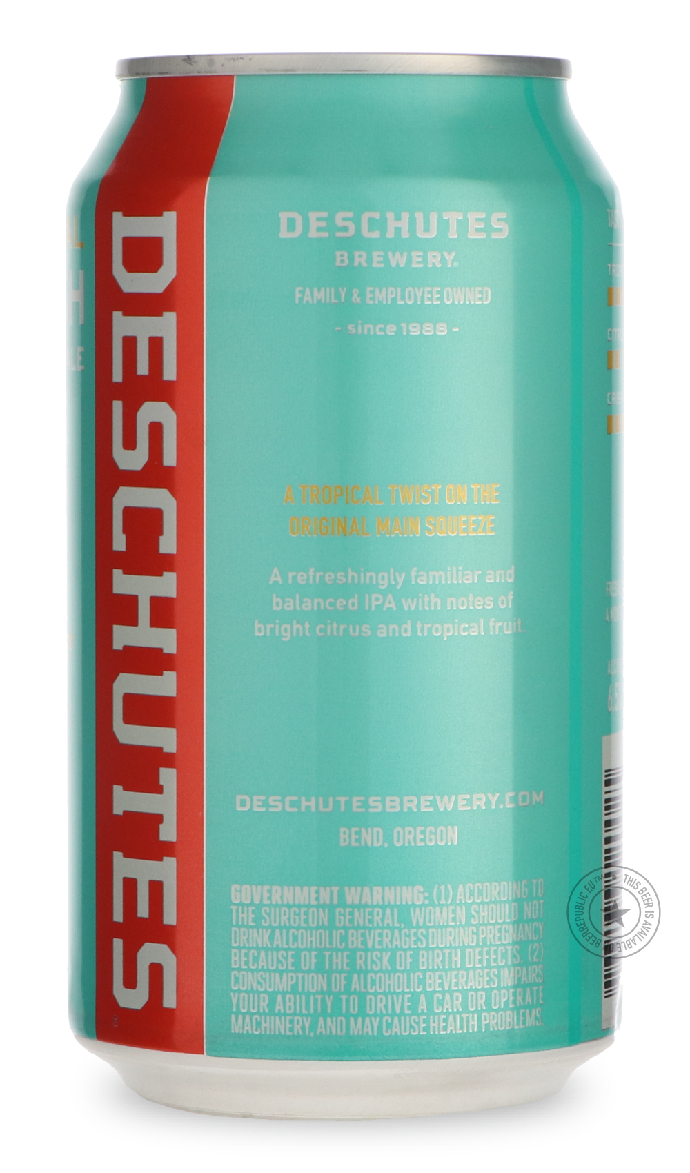 -Deschutes- Tropical Fresh-IPA- Only @ Beer Republic - The best online beer store for American & Canadian craft beer - Buy beer online from the USA and Canada - Bier online kopen - Amerikaans bier kopen - Craft beer store - Craft beer kopen - Amerikanisch bier kaufen - Bier online kaufen - Acheter biere online - IPA - Stout - Porter - New England IPA - Hazy IPA - Imperial Stout - Barrel Aged - Barrel Aged Imperial Stout - Brown - Dark beer - Blond - Blonde - Pilsner - Lager - Wheat - Weizen - Amber - Barley