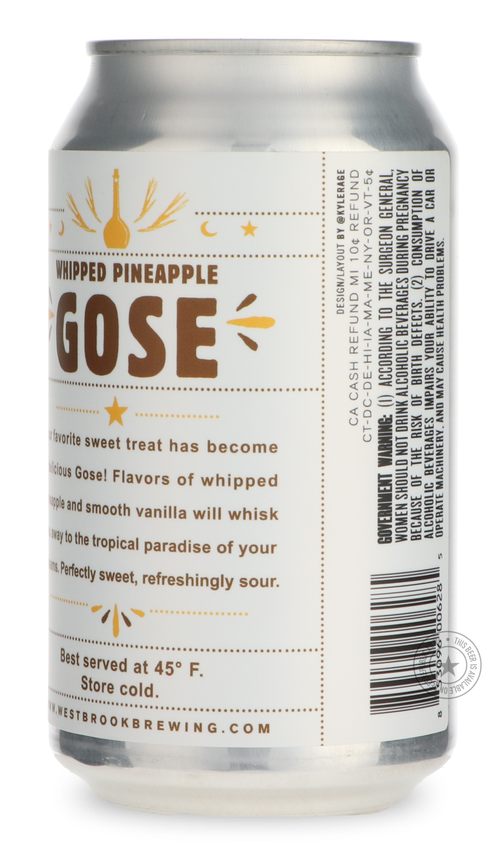 -Westbrook- Whipped Pineapple Gose-Sour / Wild & Fruity- Only @ Beer Republic - The best online beer store for American & Canadian craft beer - Buy beer online from the USA and Canada - Bier online kopen - Amerikaans bier kopen - Craft beer store - Craft beer kopen - Amerikanisch bier kaufen - Bier online kaufen - Acheter biere online - IPA - Stout - Porter - New England IPA - Hazy IPA - Imperial Stout - Barrel Aged - Barrel Aged Imperial Stout - Brown - Dark beer - Blond - Blonde - Pilsner - Lager - Wheat 