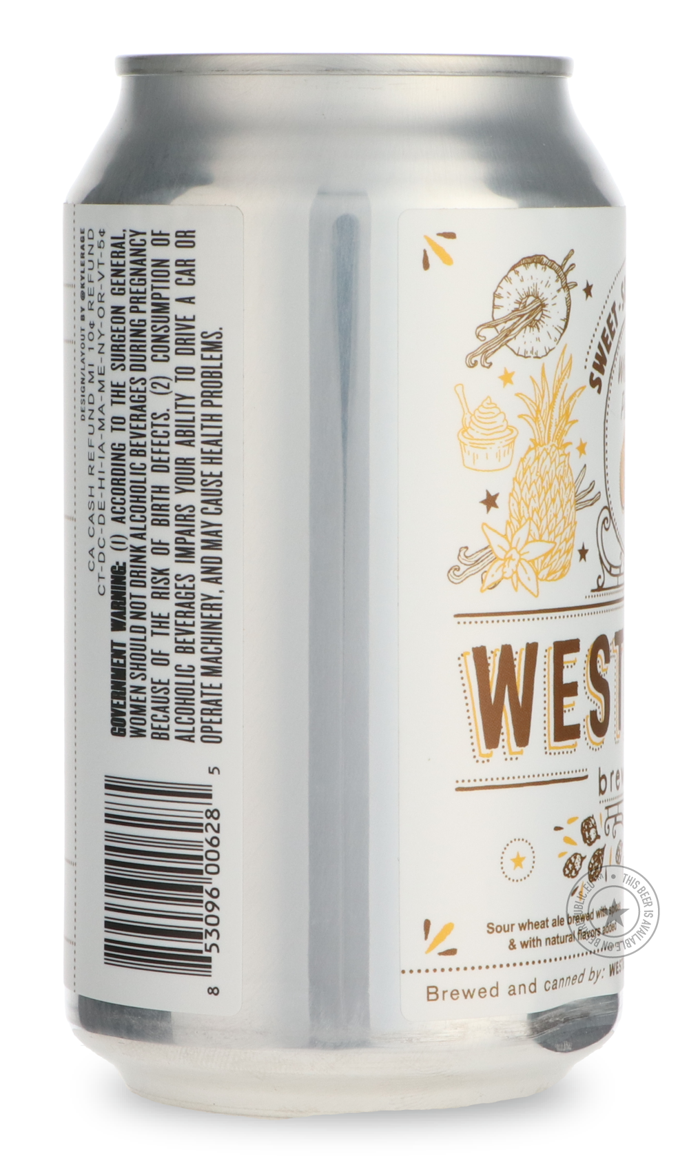 -Westbrook- Whipped Pineapple Gose-Sour / Wild & Fruity- Only @ Beer Republic - The best online beer store for American & Canadian craft beer - Buy beer online from the USA and Canada - Bier online kopen - Amerikaans bier kopen - Craft beer store - Craft beer kopen - Amerikanisch bier kaufen - Bier online kaufen - Acheter biere online - IPA - Stout - Porter - New England IPA - Hazy IPA - Imperial Stout - Barrel Aged - Barrel Aged Imperial Stout - Brown - Dark beer - Blond - Blonde - Pilsner - Lager - Wheat 