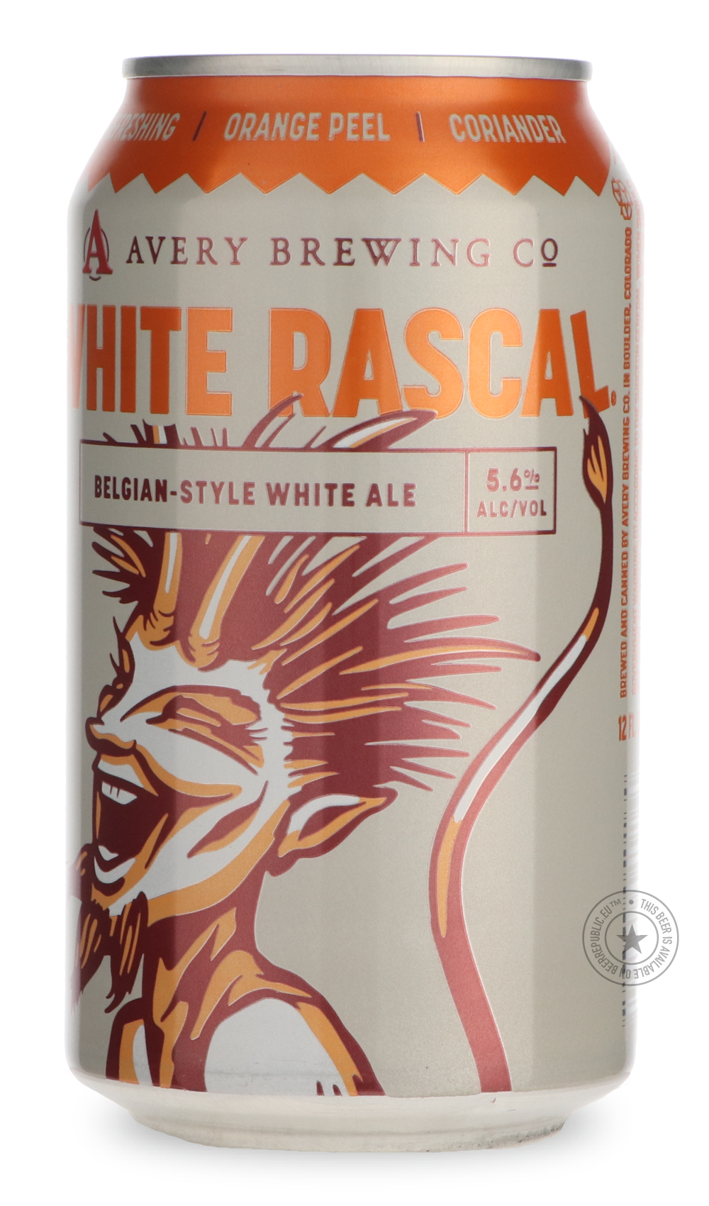 -Avery- White Rascal-Wit / Weizen / Wheat- Only @ Beer Republic - The best online beer store for American & Canadian craft beer - Buy beer online from the USA and Canada - Bier online kopen - Amerikaans bier kopen - Craft beer store - Craft beer kopen - Amerikanisch bier kaufen - Bier online kaufen - Acheter biere online - IPA - Stout - Porter - New England IPA - Hazy IPA - Imperial Stout - Barrel Aged - Barrel Aged Imperial Stout - Brown - Dark beer - Blond - Blonde - Pilsner - Lager - Wheat - Weizen - Amb