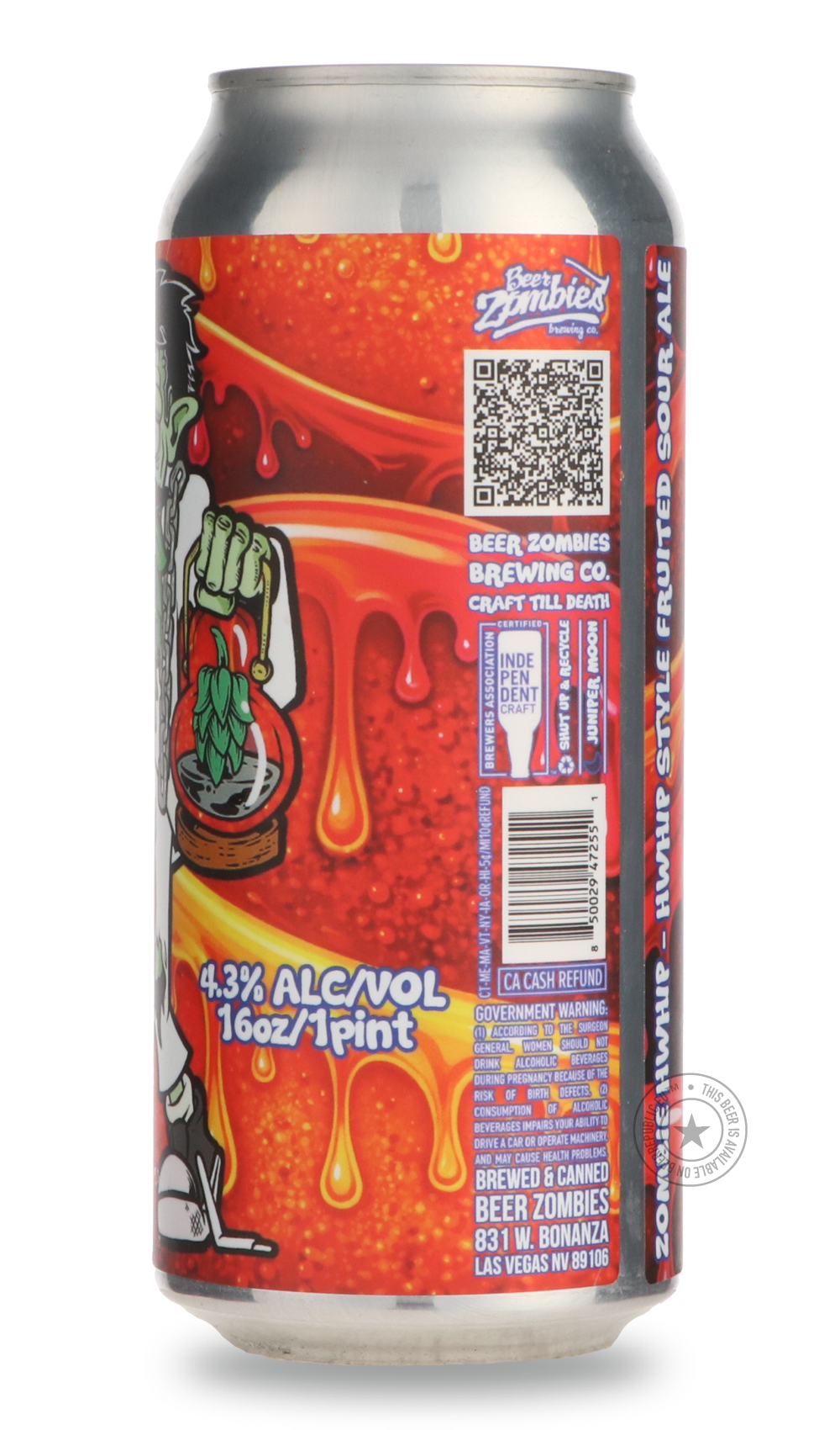 Zombie HWhip: Blood Orange Raspberry Lemonade