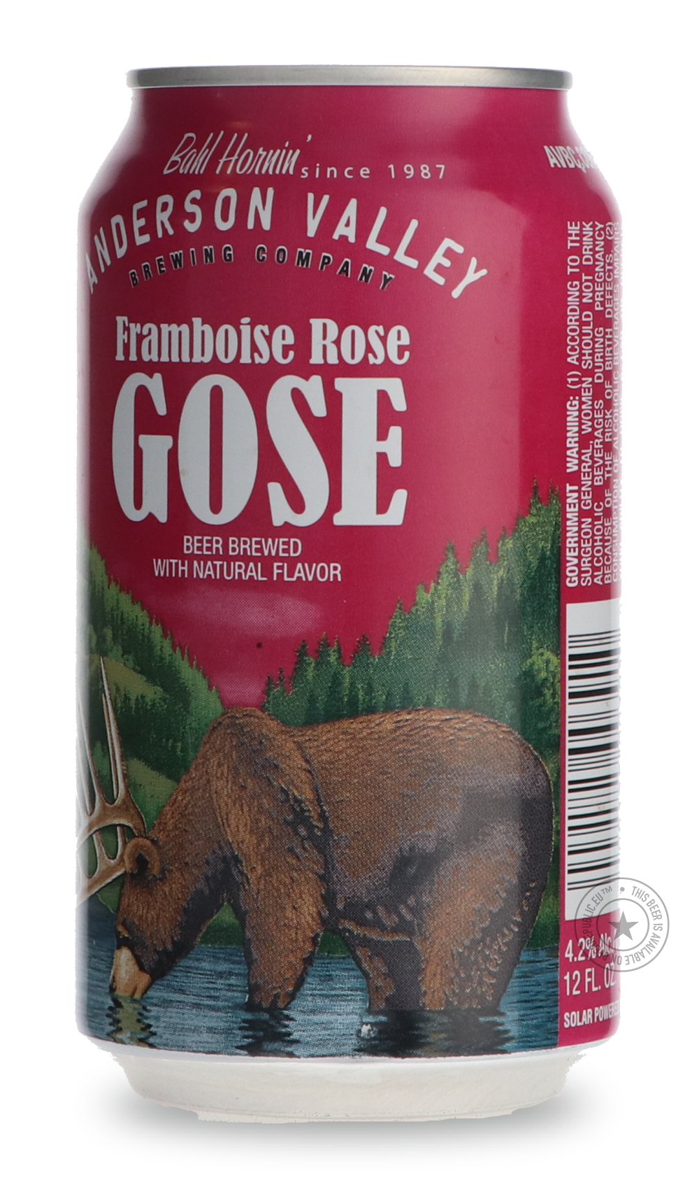 -Anderson Valley- Framboise Rose Gose-Sour / Wild & Fruity- Only @ Beer Republic - The best online beer store for American & Canadian craft beer - Buy beer online from the USA and Canada - Bier online kopen - Amerikaans bier kopen - Craft beer store - Craft beer kopen - Amerikanisch bier kaufen - Bier online kaufen - Acheter biere online - IPA - Stout - Porter - New England IPA - Hazy IPA - Imperial Stout - Barrel Aged - Barrel Aged Imperial Stout - Brown - Dark beer - Blond - Blonde - Pilsner - Lager - Whe