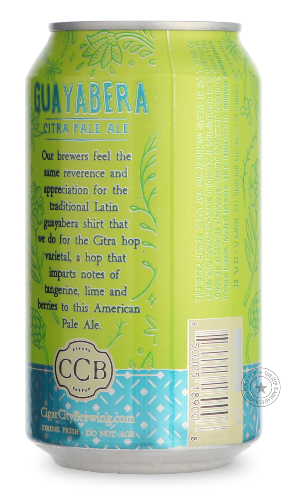 -Cigar City- Guayabera-Pale- Only @ Beer Republic - The best online beer store for American & Canadian craft beer - Buy beer online from the USA and Canada - Bier online kopen - Amerikaans bier kopen - Craft beer store - Craft beer kopen - Amerikanisch bier kaufen - Bier online kaufen - Acheter biere online - IPA - Stout - Porter - New England IPA - Hazy IPA - Imperial Stout - Barrel Aged - Barrel Aged Imperial Stout - Brown - Dark beer - Blond - Blonde - Pilsner - Lager - Wheat - Weizen - Amber - Barley Wi