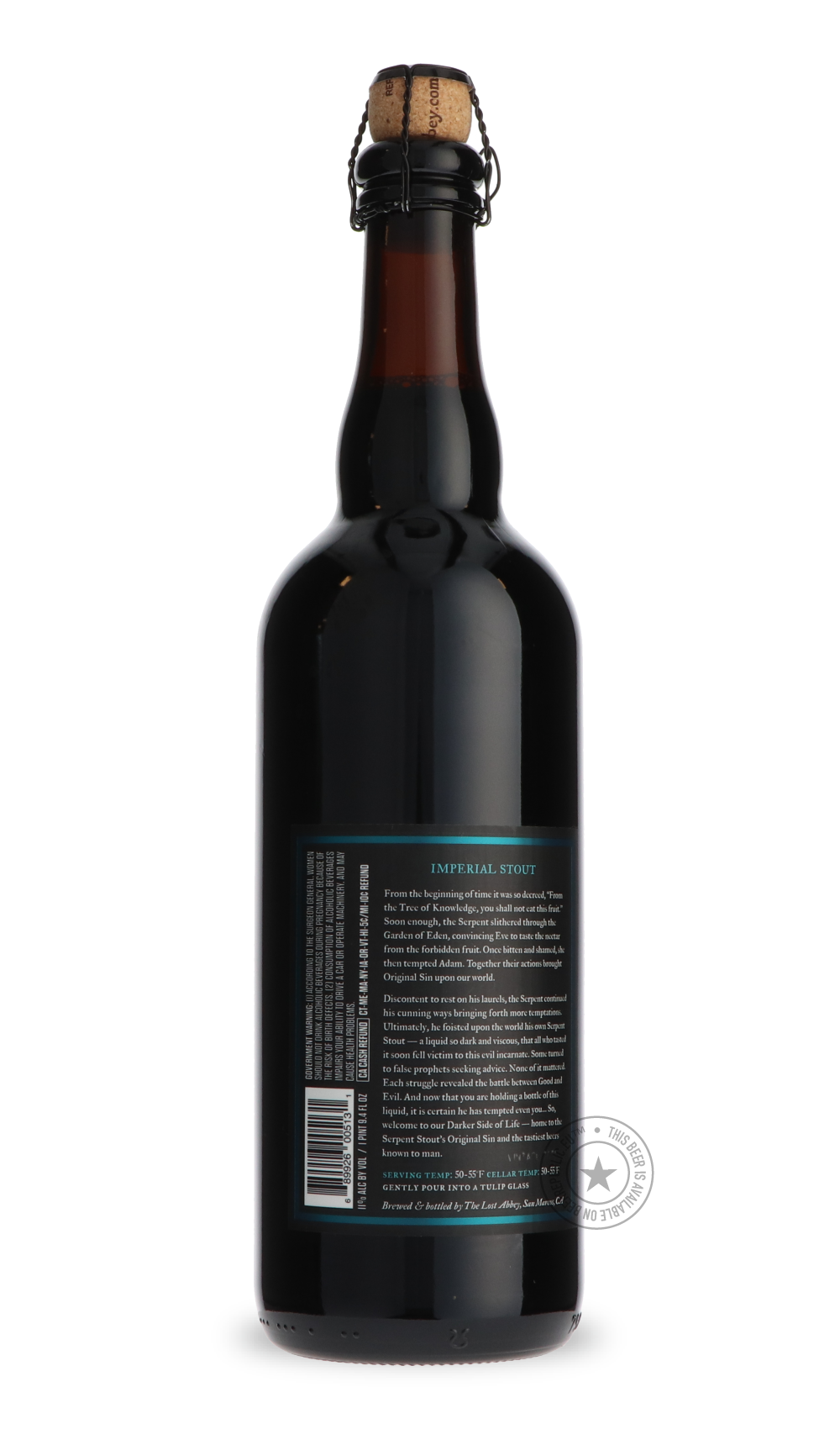 -Lost Abbey- Serpent's Stout-Stout & Porter- Only @ Beer Republic - The best online beer store for American & Canadian craft beer - Buy beer online from the USA and Canada - Bier online kopen - Amerikaans bier kopen - Craft beer store - Craft beer kopen - Amerikanisch bier kaufen - Bier online kaufen - Acheter biere online - IPA - Stout - Porter - New England IPA - Hazy IPA - Imperial Stout - Barrel Aged - Barrel Aged Imperial Stout - Brown - Dark beer - Blond - Blonde - Pilsner - Lager - Wheat - Weizen - A