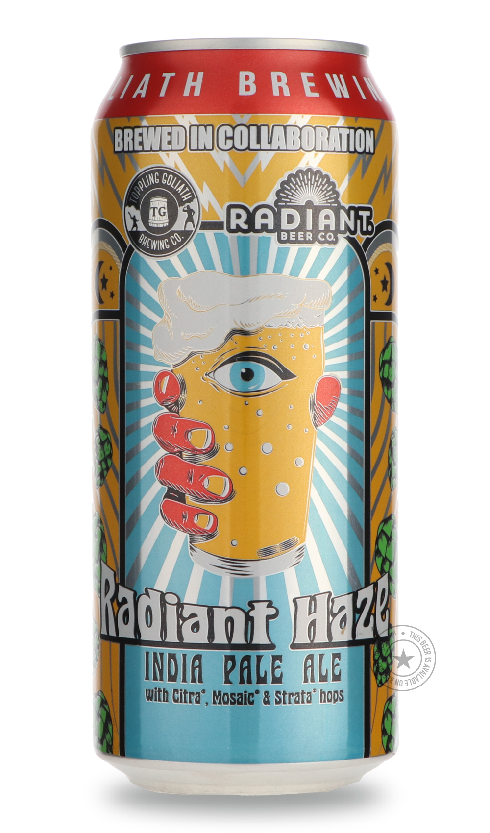 -Toppling Goliath- Radiant Haze / Radiant Beer-IPA- Only @ Beer Republic - The best online beer store for American & Canadian craft beer - Buy beer online from the USA and Canada - Bier online kopen - Amerikaans bier kopen - Craft beer store - Craft beer kopen - Amerikanisch bier kaufen - Bier online kaufen - Acheter biere online - IPA - Stout - Porter - New England IPA - Hazy IPA - Imperial Stout - Barrel Aged - Barrel Aged Imperial Stout - Brown - Dark beer - Blond - Blonde - Pilsner - Lager - Wheat - Wei